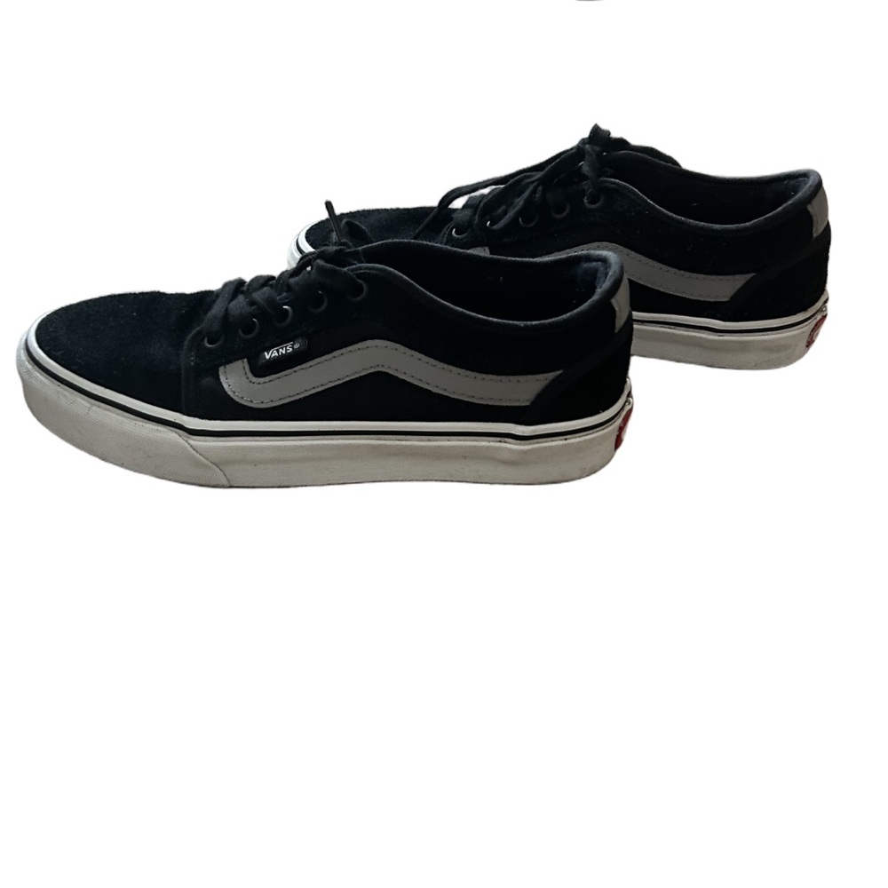 Vans Pro Old Skool Classic Black and White Low-Tops *with Popcush* Skater Shoes - Picture 2 of 12